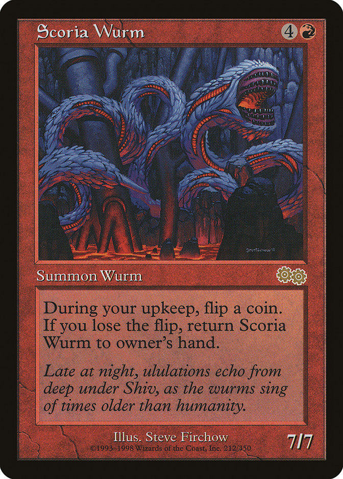 Scoria Wurm (212) [Urza's Saga] | Odin's Place