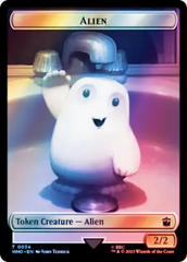 Alien // Cyberman Double-Sided Token (Surge Foil) [Doctor Who Tokens] | Odin's Place