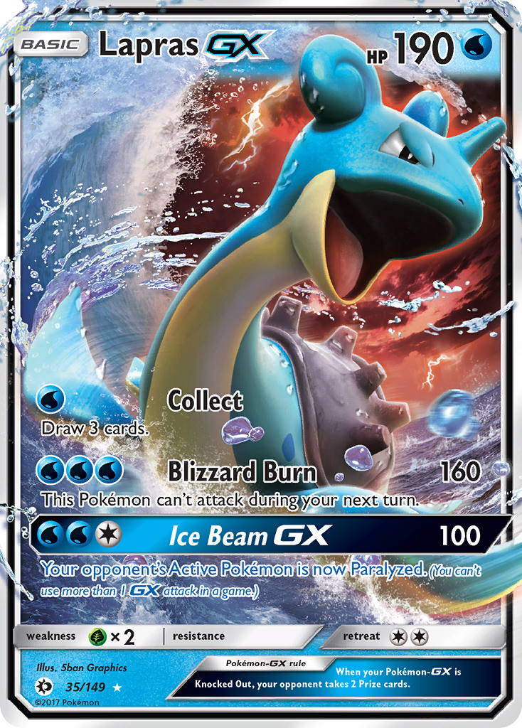 Lapras GX (35/149) [Sun & Moon: Base Set] | Odin's Place