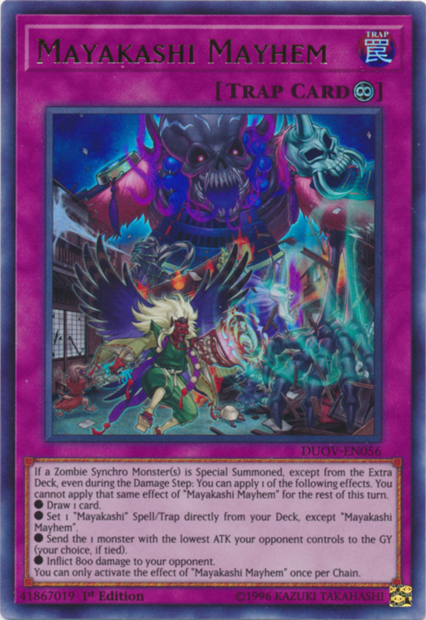 Mayakashi Mayhem [DUOV-EN056] Ultra Rare | Odin's Place