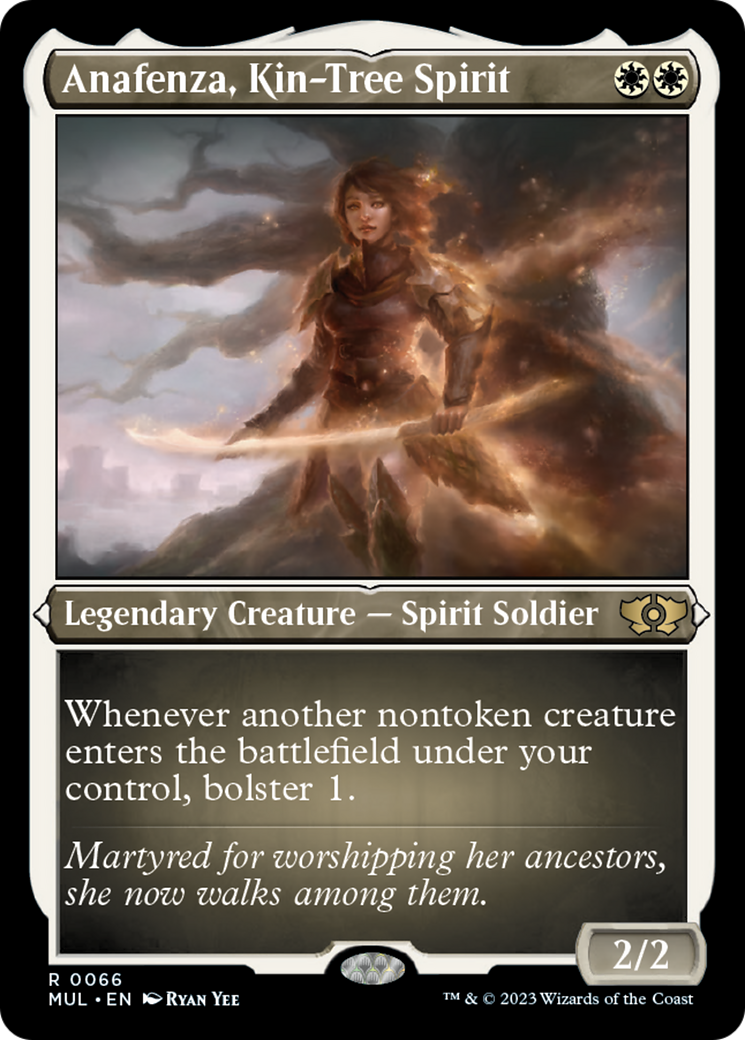 Anafenza, Kin-Tree Spirit (Foil Etched) [Multiverse Legends] | Odin's Place