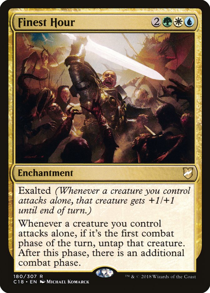 Finest Hour (180) [Commander 2018] | Odin's Place