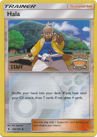 Hala (126/145) (Regional Championship Promo Staff) [Sun & Moon: Guardians Rising] | Odin's Place