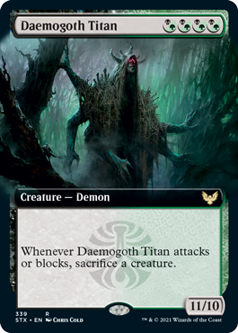 Daemogoth Titan (Extended Art) [Strixhaven: School of Mages] | Odin's Place
