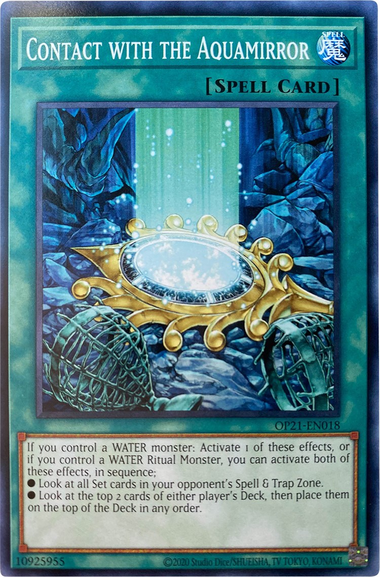 Contact with the Aquamirror [OP21-EN018] Common | Odin's Place