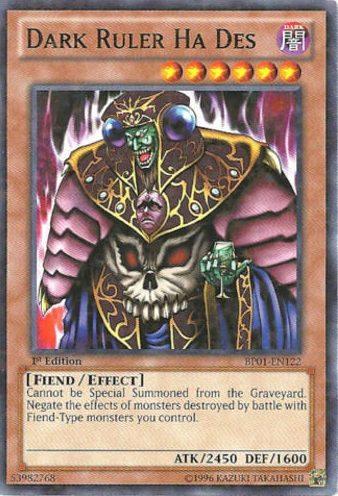 Dark Ruler Ha Des [BP01-EN122] Starfoil Rare | Odin's Place