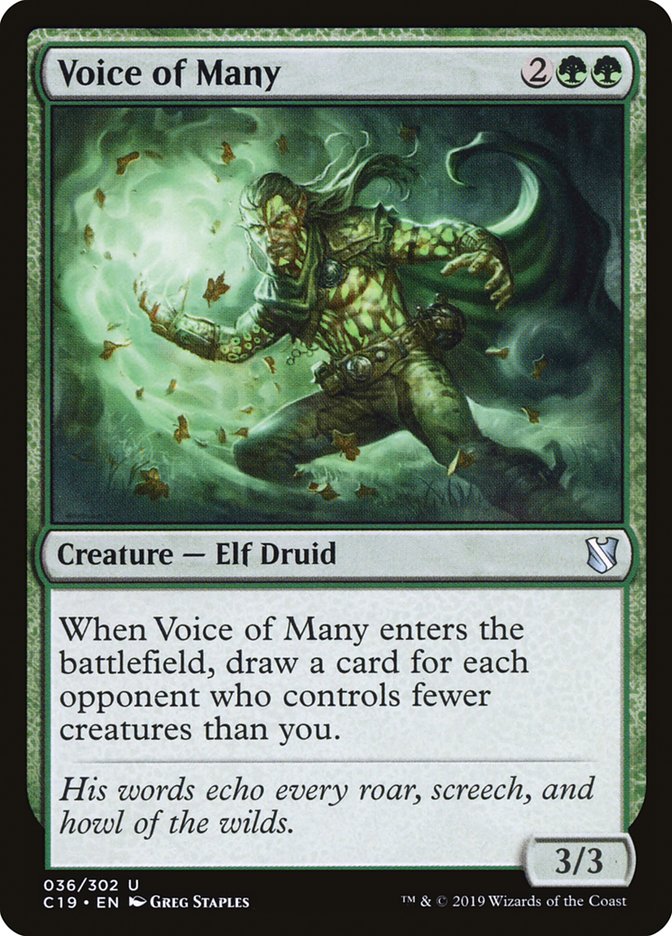 Voice of Many [Commander 2019] | Odin's Place