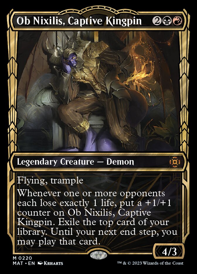 Ob Nixilis, Captive Kingpin (Showcase Halo Foil) [March of the Machine: The Aftermath] | Odin's Place