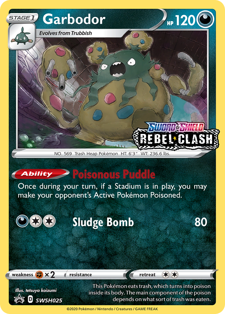 Garbodor (SWSH025) (Prerelease Promo) [Sword & Shield: Black Star Promos] | Odin's Place