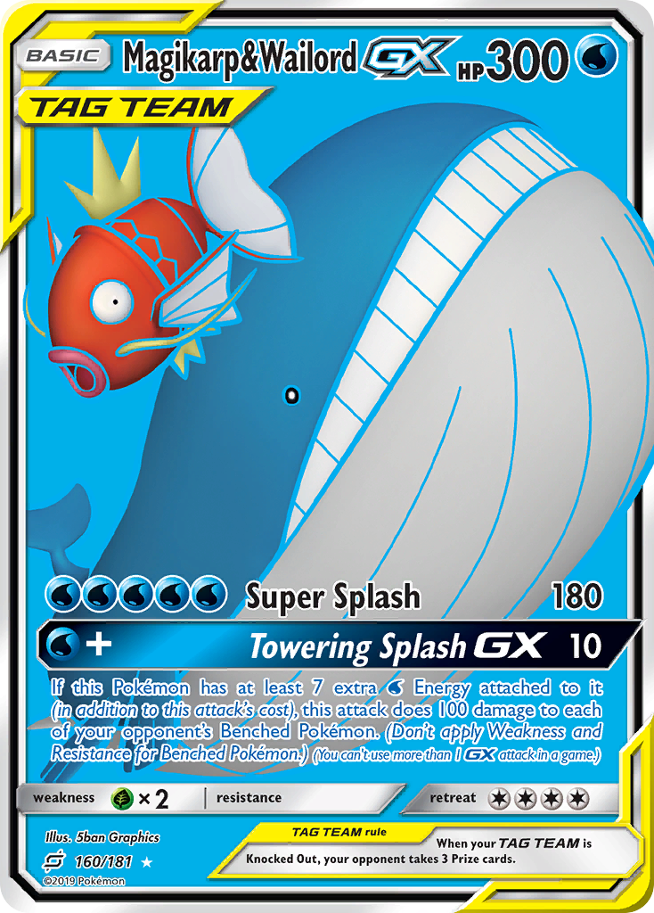 Magikarp & Wailord GX (160/181) [Sun & Moon: Team Up] | Odin's Place