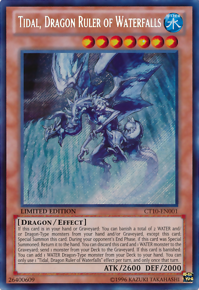 Tidal, Dragon Ruler of Waterfalls [CT10-EN001] Secret Rare | Odin's Place
