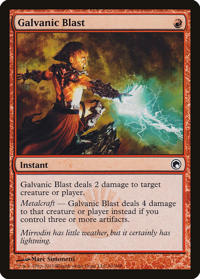 Galvanic Blast (91) [Scars of Mirrodin] | Odin's Place
