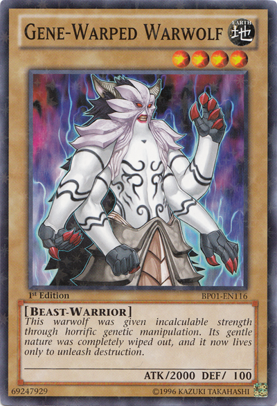 Gene-Warped Warwolf [BP01-EN116] Starfoil Rare | Odin's Place