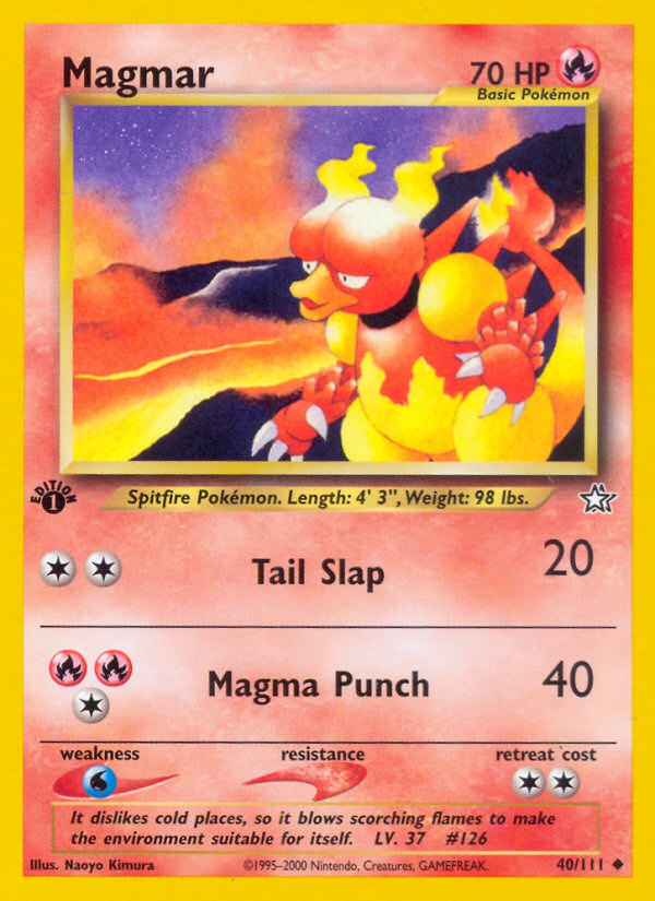 Magmar (40/111) [Neo Genesis 1st Edition] | Odin's Place