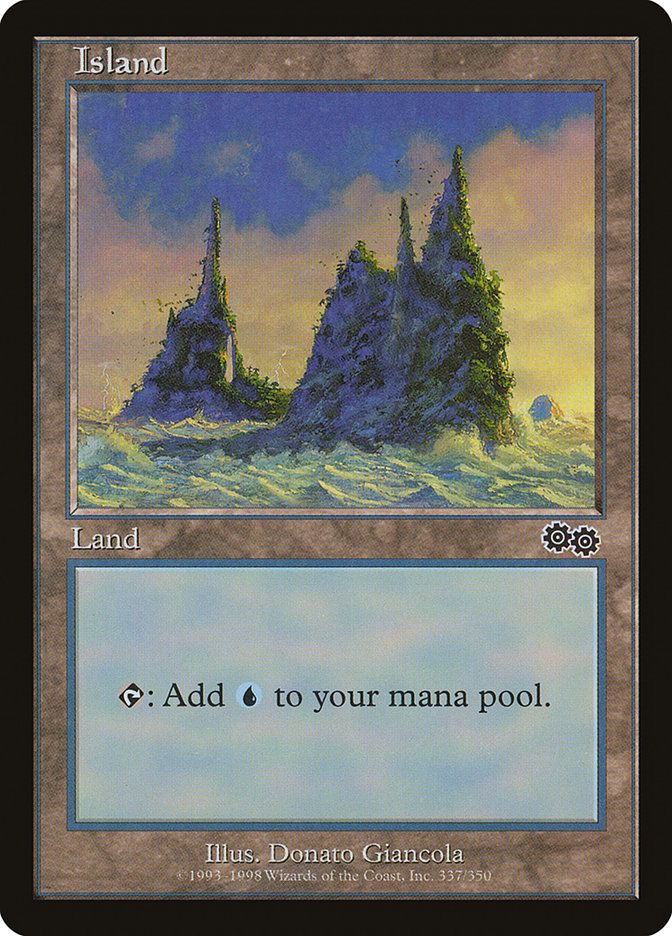 Island (337) [Urza's Saga] | Odin's Place