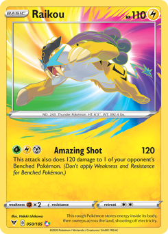 Raikou (050/185) [Sword & Shield: Vivid Voltage] | Odin's Place