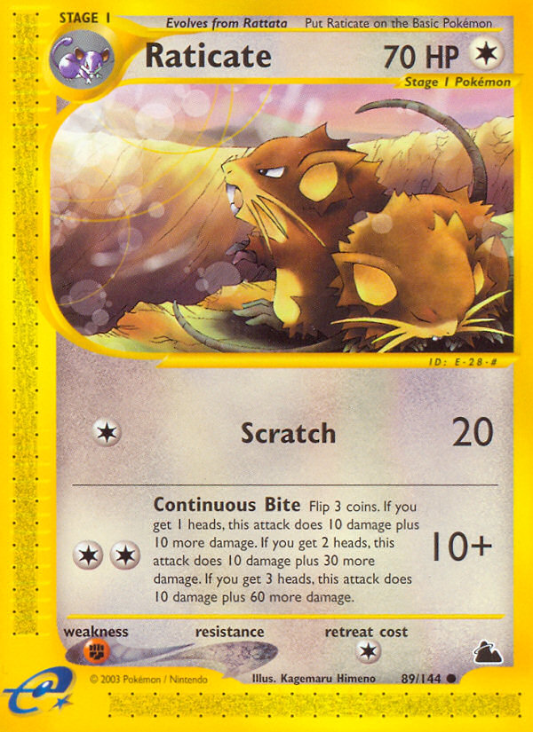 Raticate (89/144) [Skyridge] | Odin's Place