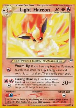 Light Flareon (46/105) [Neo Destiny Unlimited] | Odin's Place