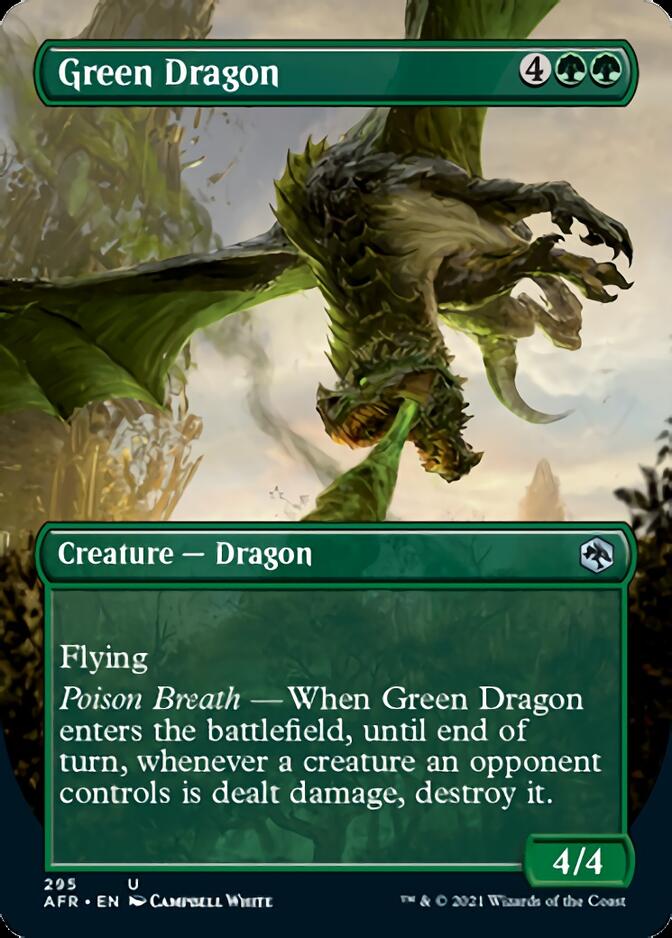 Green Dragon (Borderless Alternate Art) [Dungeons & Dragons: Adventures in the Forgotten Realms] | Odin's Place