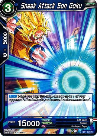 Sneak Attack Son Goku (BT4-026) [Colossal Warfare] | Odin's Place