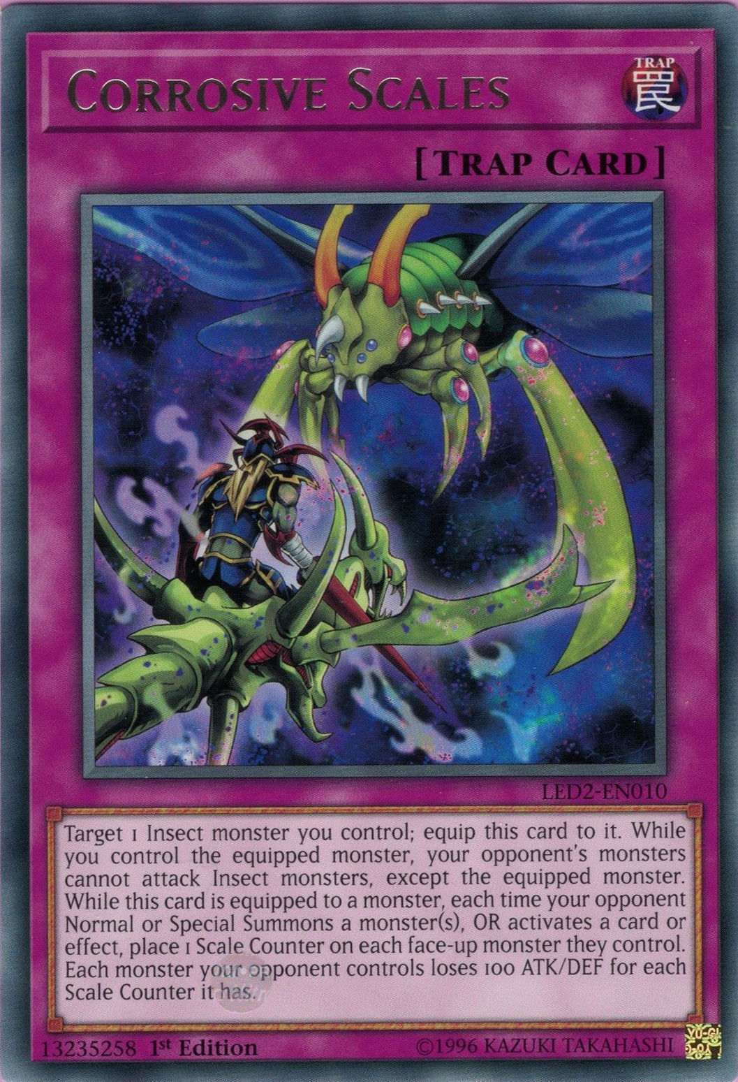 Corrosive Scales [LED2-EN010] Rare | Odin's Place