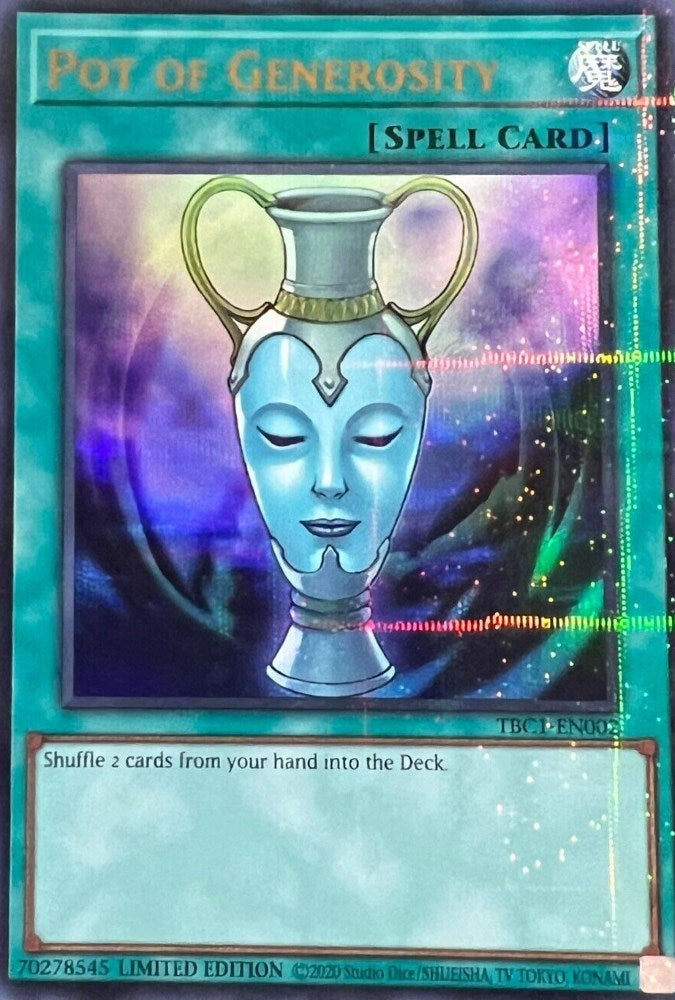 Pot of Generosity [TBC1-EN002] Ultra Rare | Odin's Place