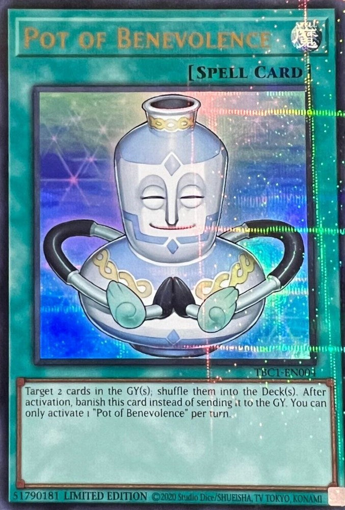 Pot of Benevolence [TBC1-EN004] Ultra Rare | Odin's Place