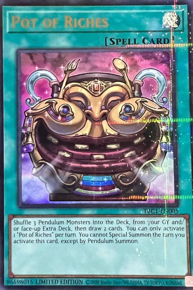 Pot of Riches [TBC1-EN005] Ultra Rare | Odin's Place