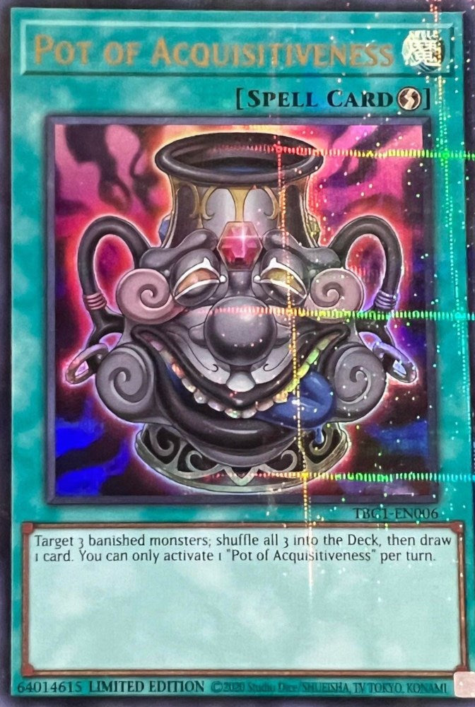Pot of Acquisitiveness [TBC1-EN006] Ultra Rare | Odin's Place