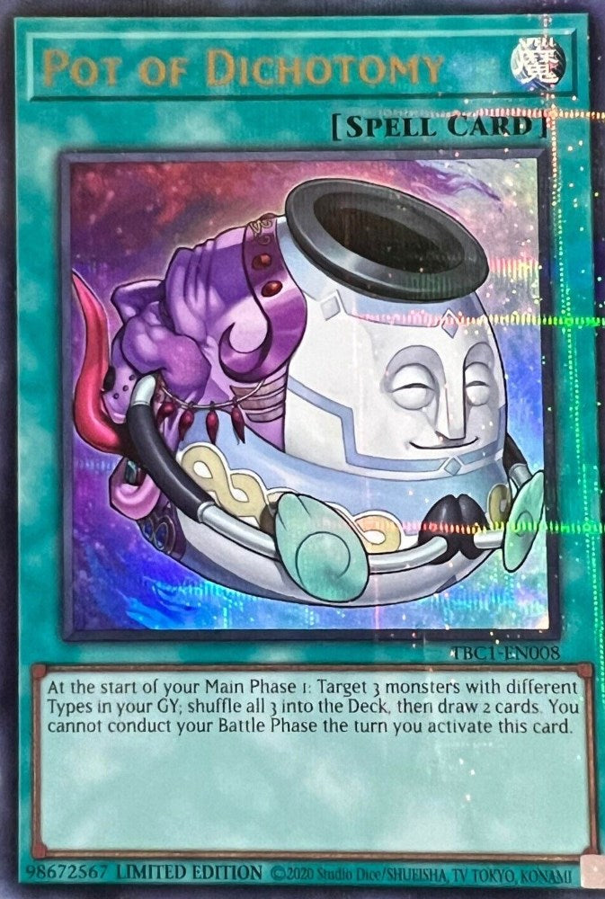 Pot of Dichotomy [TBC1-EN008] Ultra Rare | Odin's Place