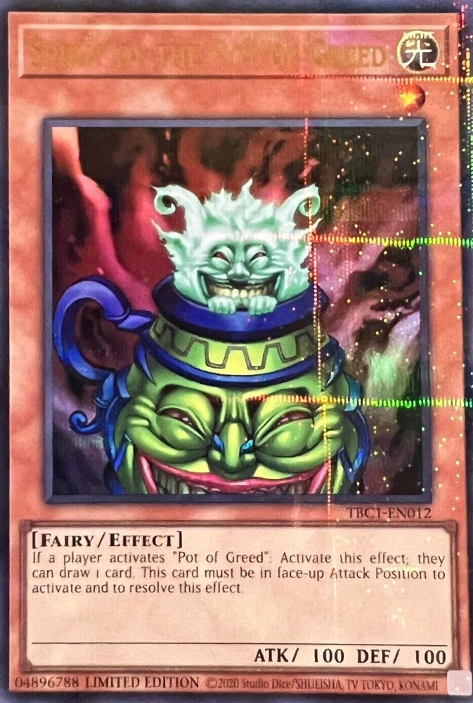 Spirit of the Pot of Greed [TBC1-EN012] Ultra Rare | Odin's Place
