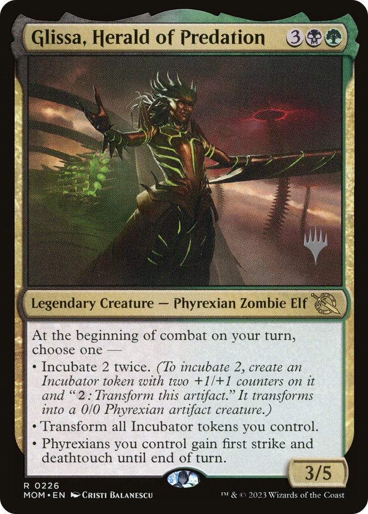 Glissa, Herald of Predation (Promo Pack) [March of the Machine Promos] | Odin's Place