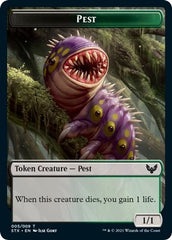 Elemental // Pest Double-Sided Token [Strixhaven: School of Mages Tokens] | Odin's Place