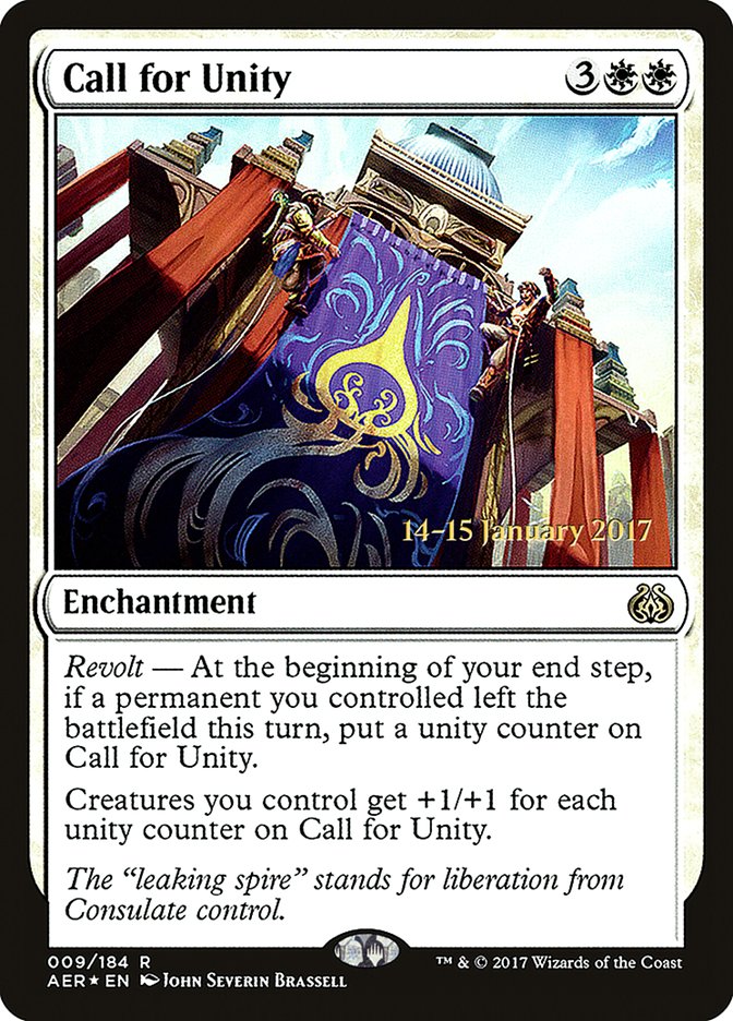 Call for Unity (9) [Aether Revolt Prerelease Promos] | Odin's Place