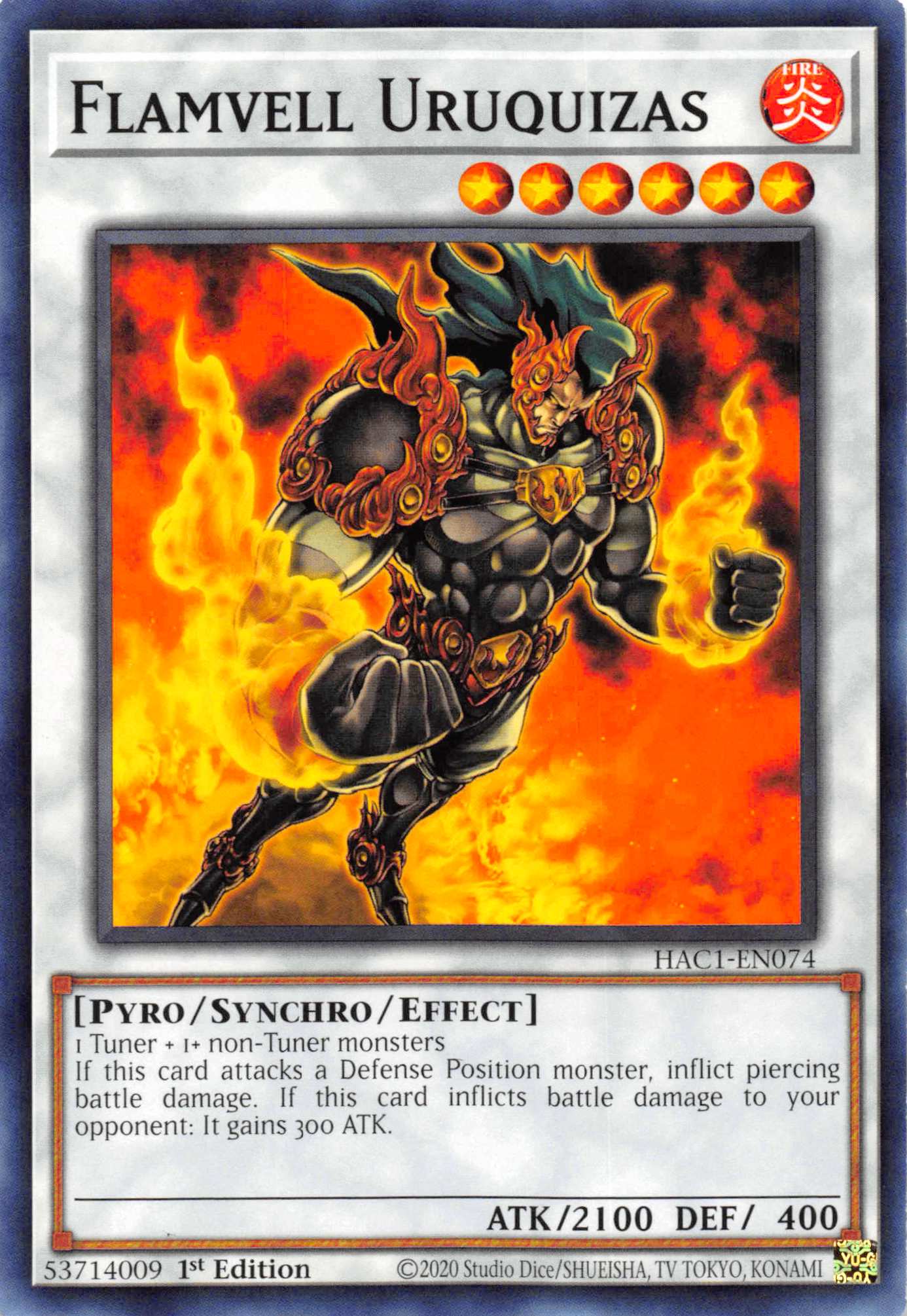 Flamvell Uruquizas [HAC1-EN074] Common | Odin's Place