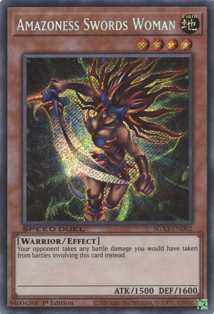 Amazoness Swords Woman [SGX3-END02] Secret Rare | Odin's Place