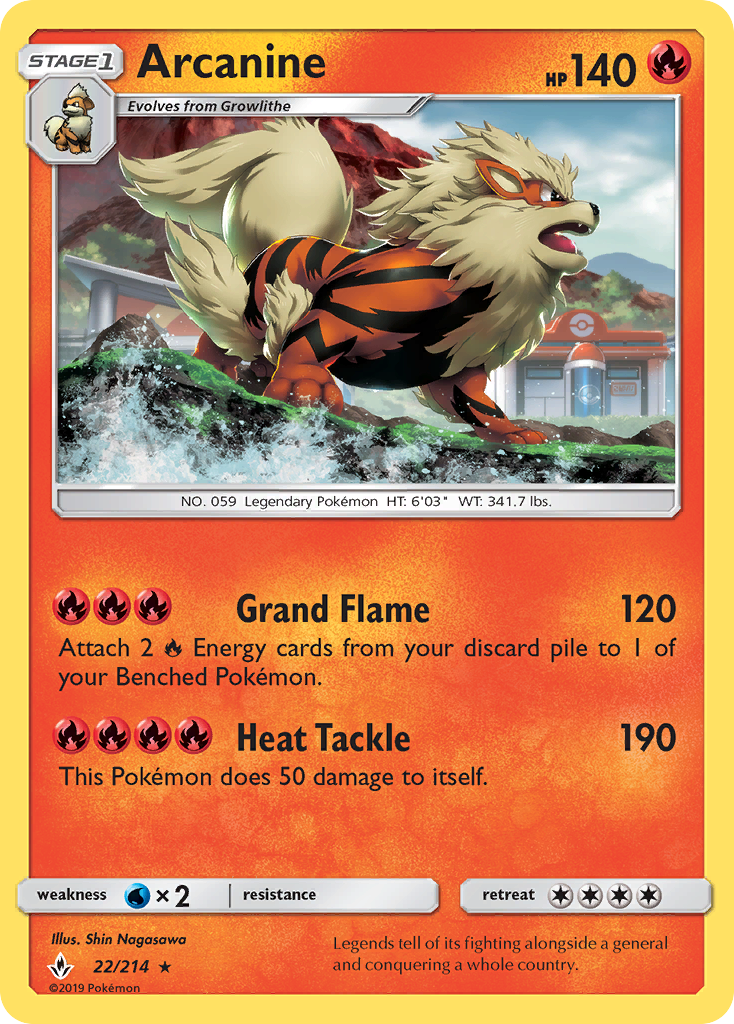Arcanine (22/214) [Sun & Moon: Unbroken Bonds] | Odin's Place