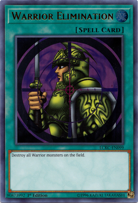 Warrior Elimination [LCKC-EN099] Ultra Rare | Odin's Place