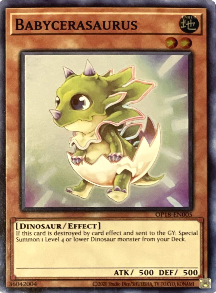Babycerasaurus [OP18-EN005] Super Rare | Odin's Place