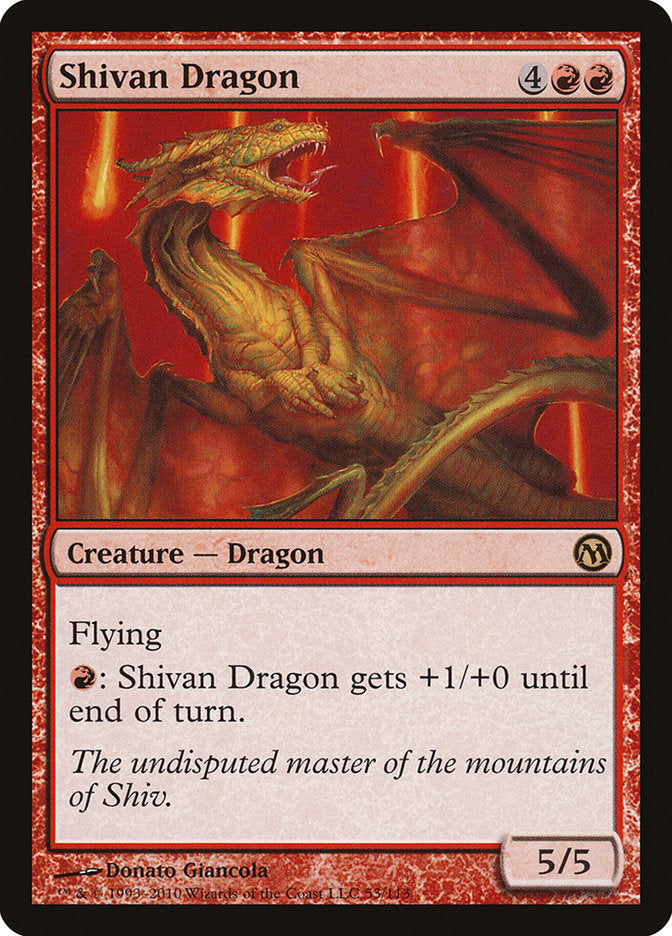 Shivan Dragon (53) [Duels of the Planeswalkers] | Odin's Place