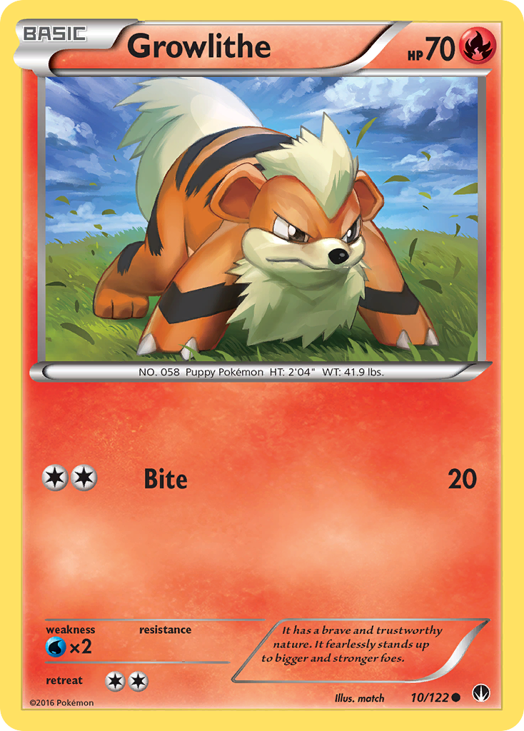 Growlithe (10/122) [XY: BREAKpoint] | Odin's Place