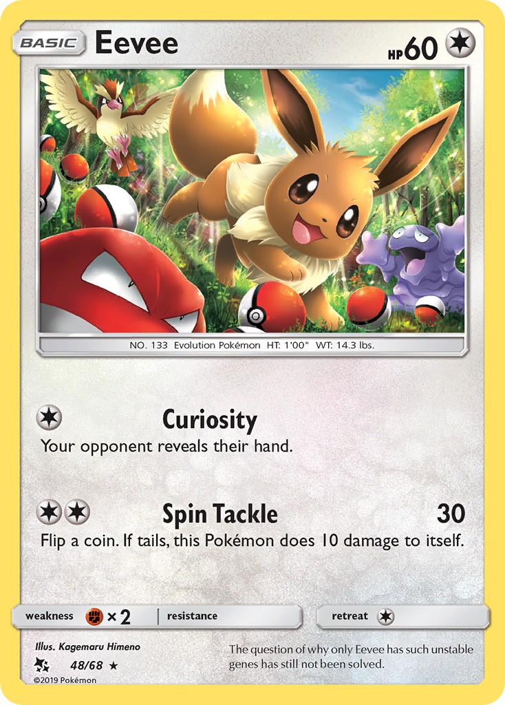 Eevee (48/68) [Sun & Moon: Hidden Fates] | Odin's Place