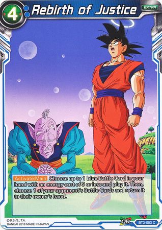 Rebirth of Justice (BT3-053) [Cross Worlds] | Odin's Place