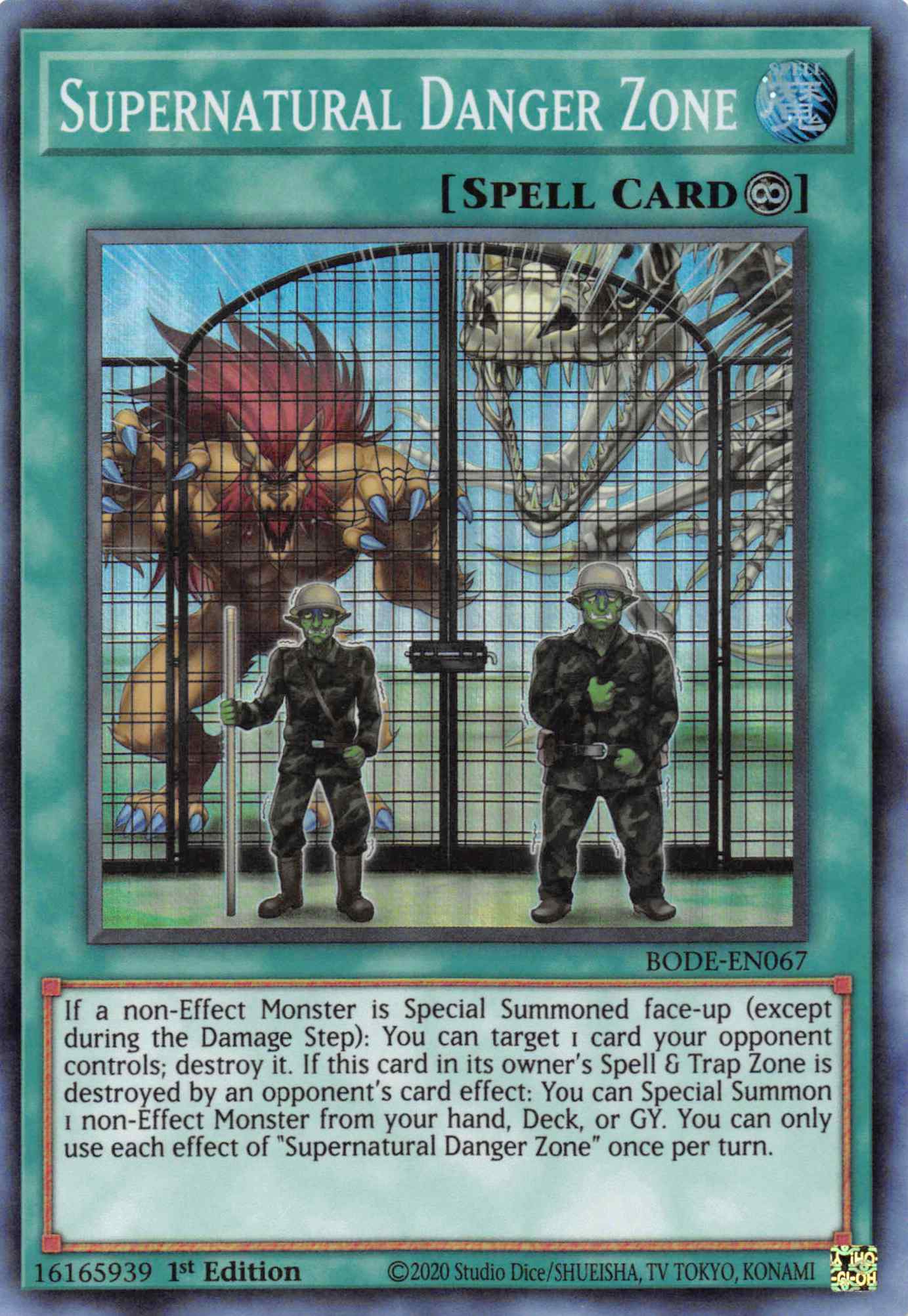 Supernatural Danger Zone [BODE-EN067] Super Rare | Odin's Place