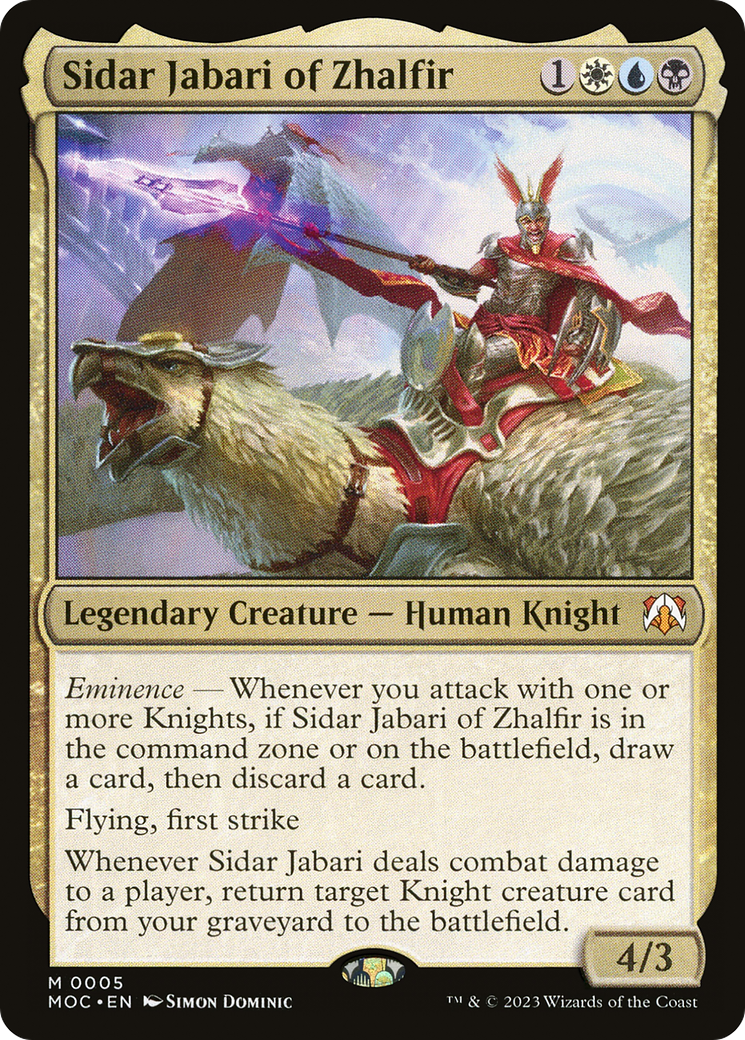 Sidar Jabari of Zhalfir [March of the Machine Commander] | Odin's Place