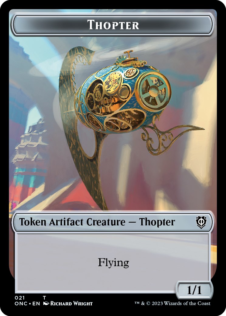 Myr // Thopter Double-Sided Token [Phyrexia: All Will Be One Commander Tokens] | Odin's Place