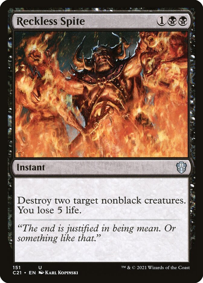 Reckless Spite [Commander 2021] | Odin's Place