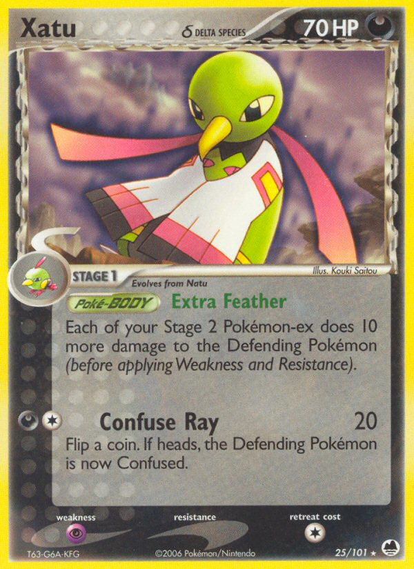 Xatu (25/101) (Delta Species) [EX: Dragon Frontiers] | Odin's Place