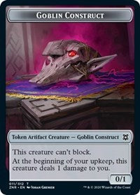 Goblin Construct // Illusion Double-Sided Token [Zendikar Rising Tokens] | Odin's Place