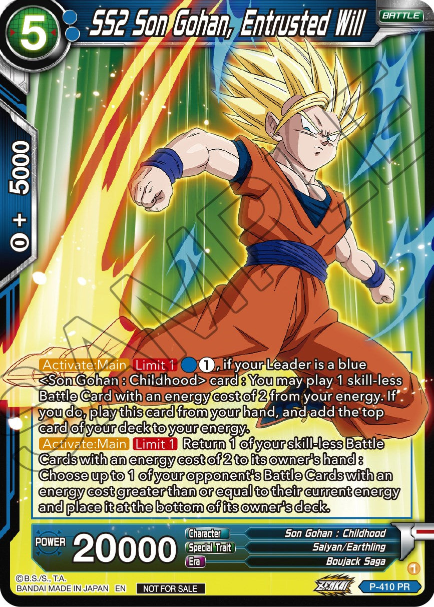 SS2 Son Gohan, Entrusted Will (P-410) [Promotion Cards] | Odin's Place
